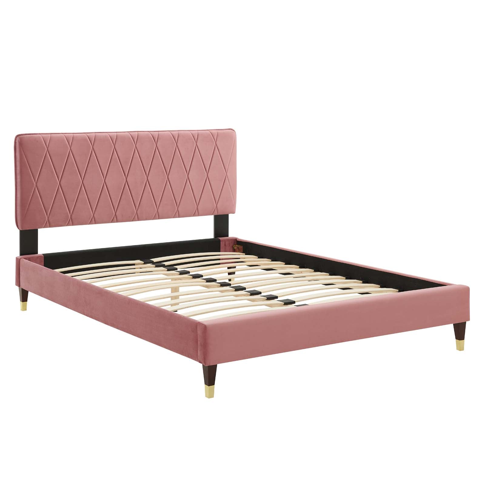 Modway Phillipa Performance Velvet Twin Platform Bed - MOD-6899 | Beds | Modishstore - 10