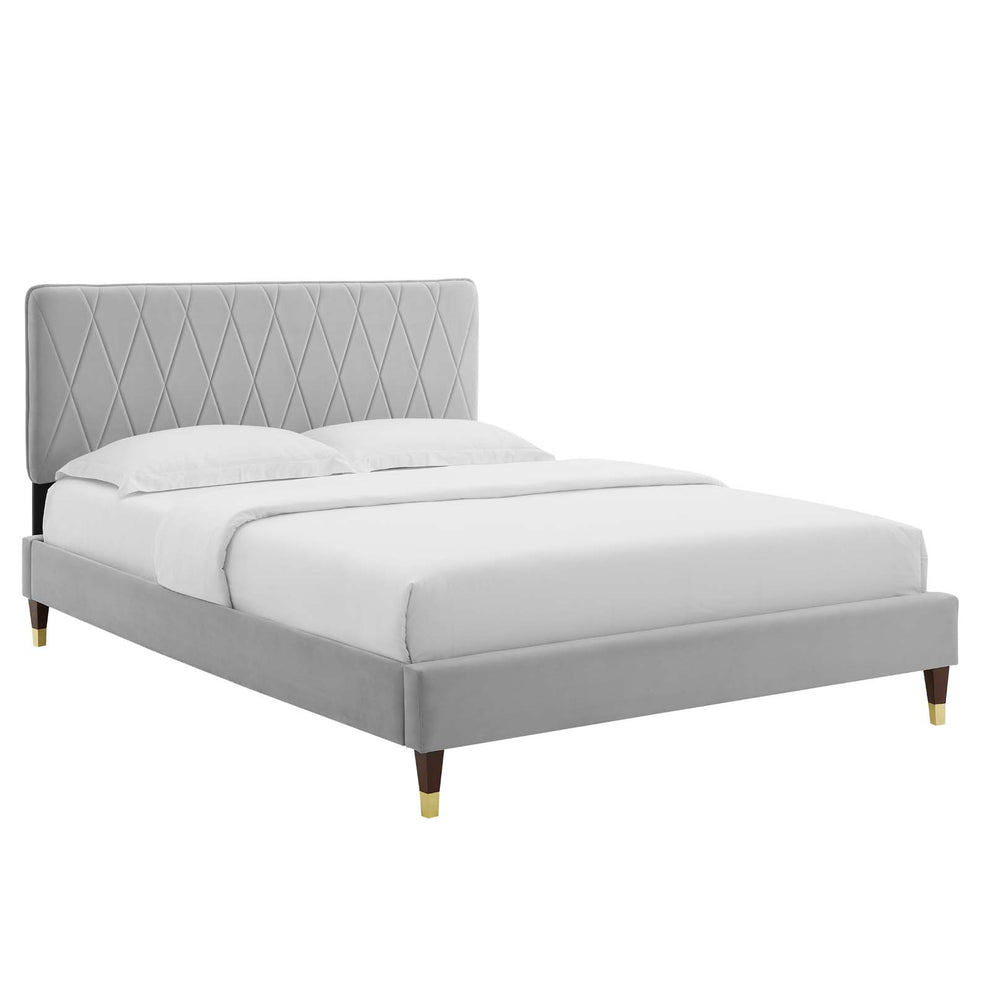 Modway Phillipa Performance Velvet Twin Platform Bed - MOD-6899 | Beds | Modishstore - 16