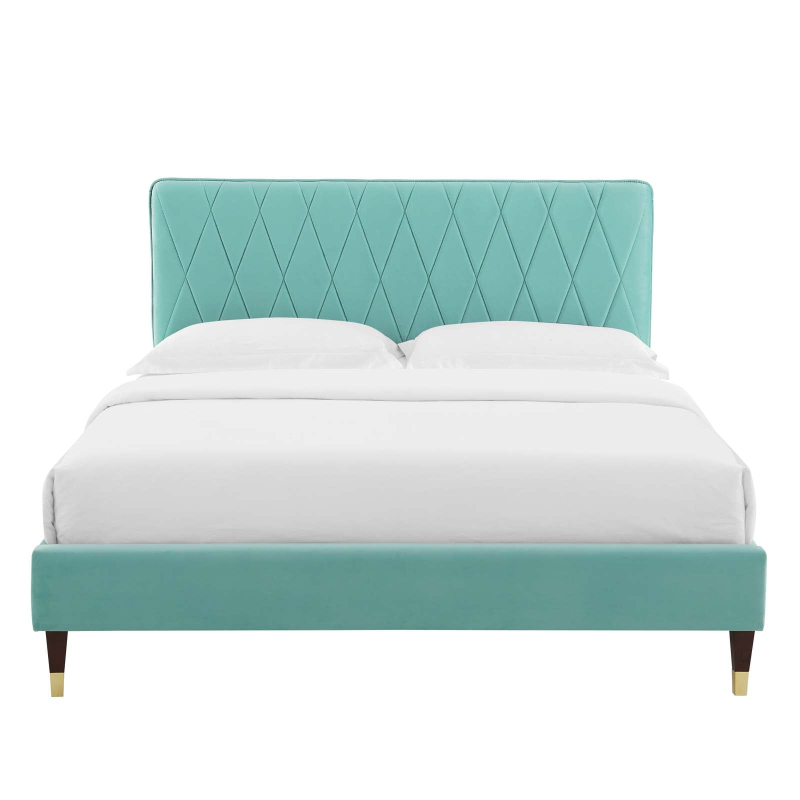 Modway Phillipa Performance Velvet Twin Platform Bed - MOD-6899 | Beds | Modishstore - 28