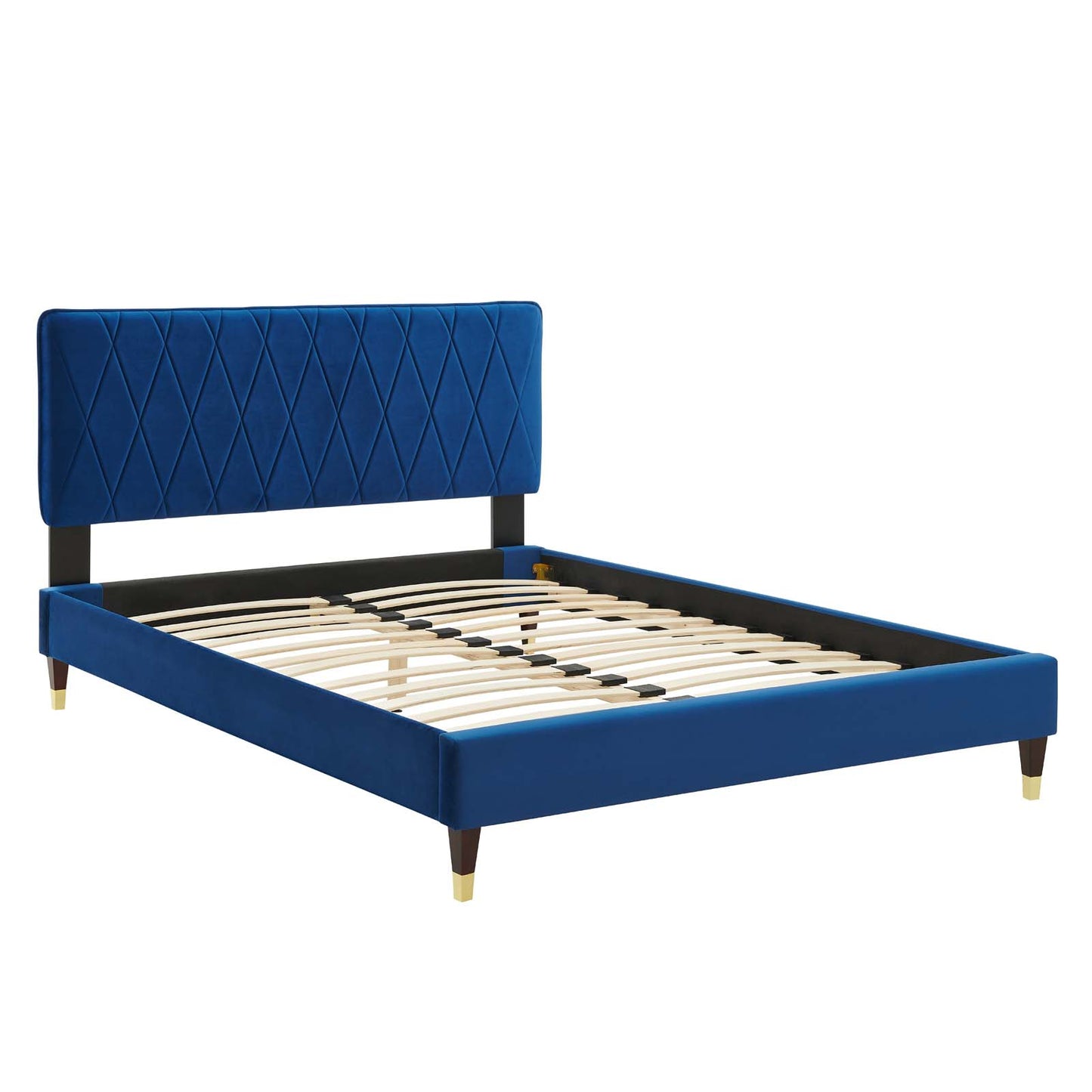 Modway Phillipa Performance Velvet Twin Platform Bed | Beds | Modishstore-31