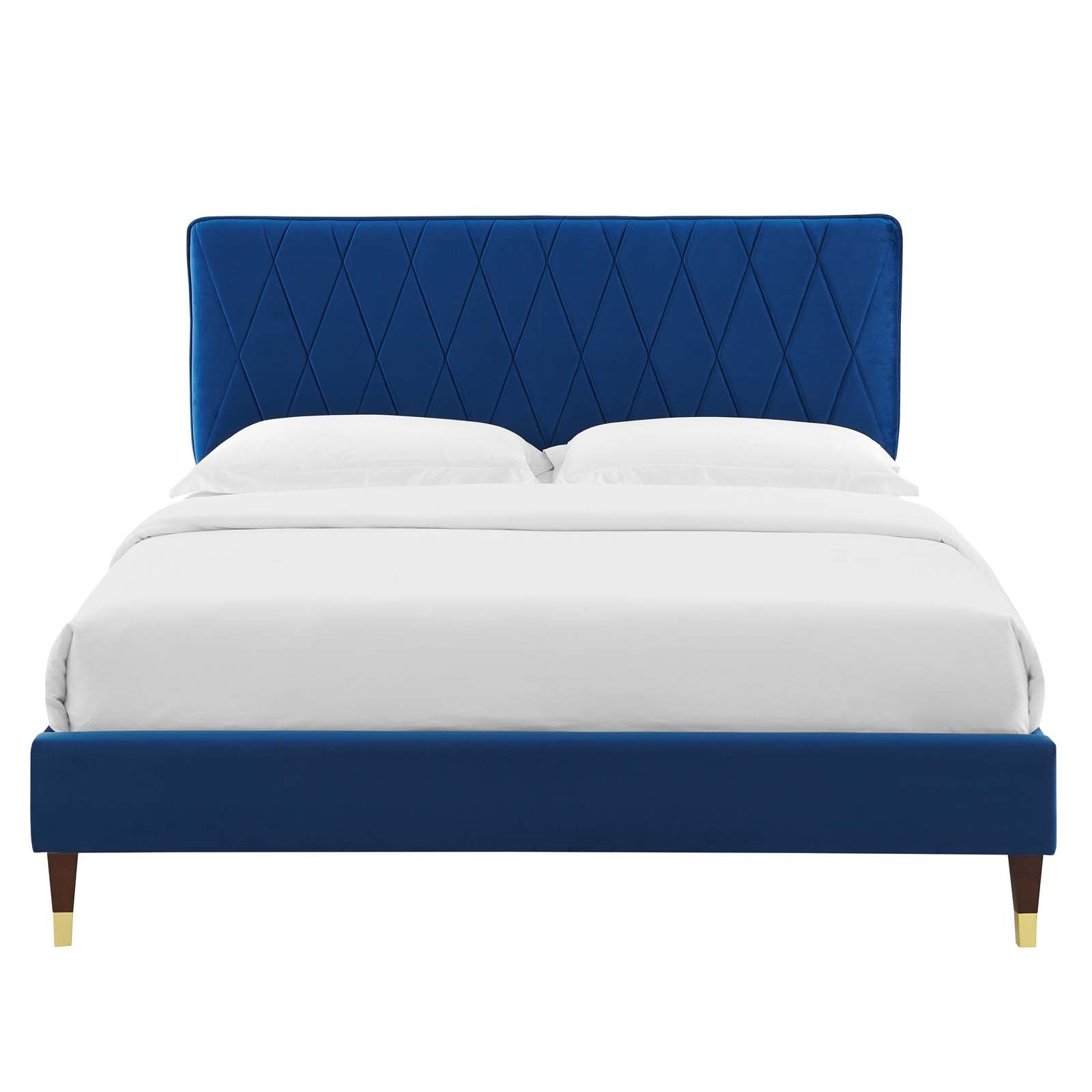 Modway Phillipa Performance Velvet Twin Platform Bed - MOD-6899 | Beds | Modishstore - 35