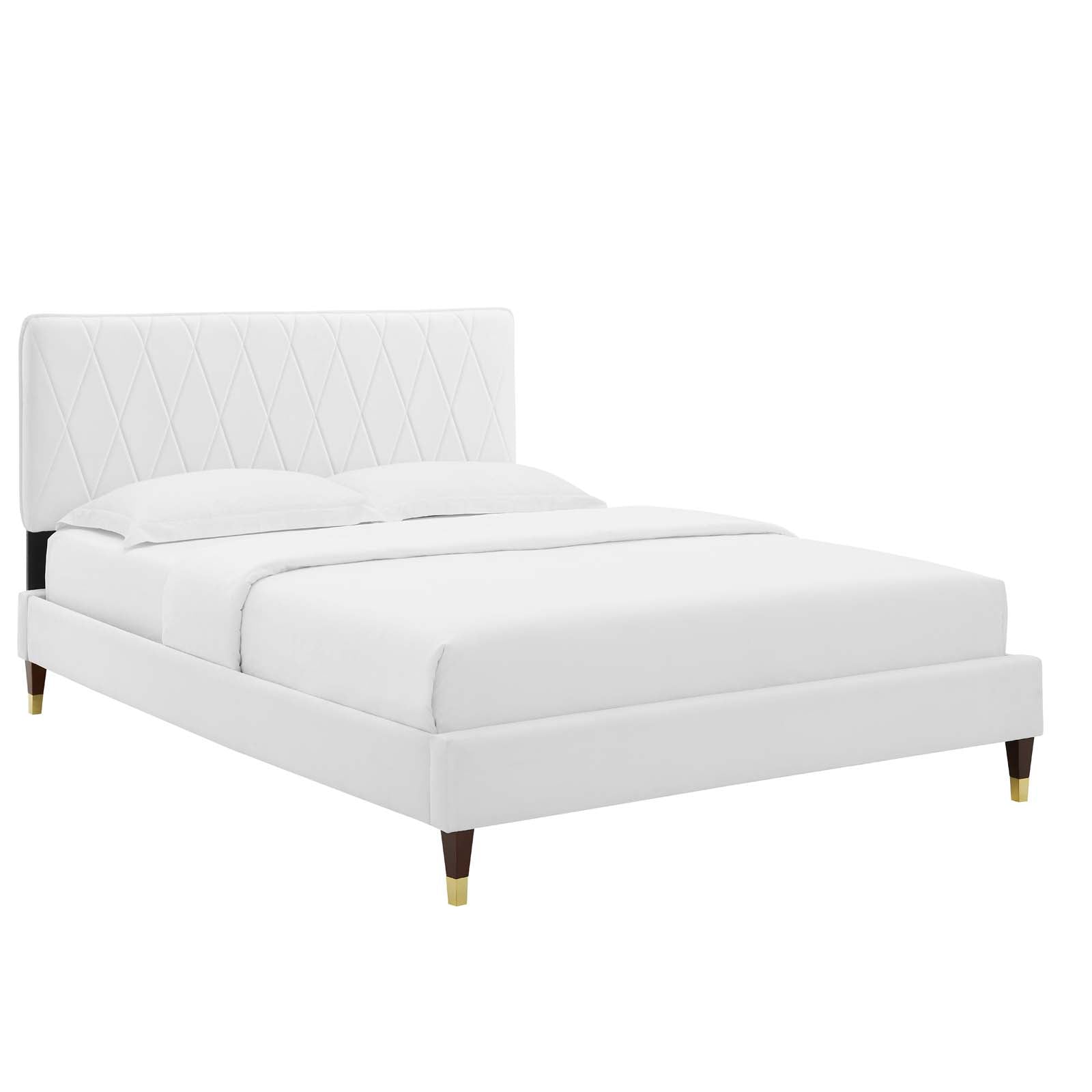 Modway Phillipa Performance Velvet Twin Platform Bed - MOD-6899 | Beds | Modishstore - 51