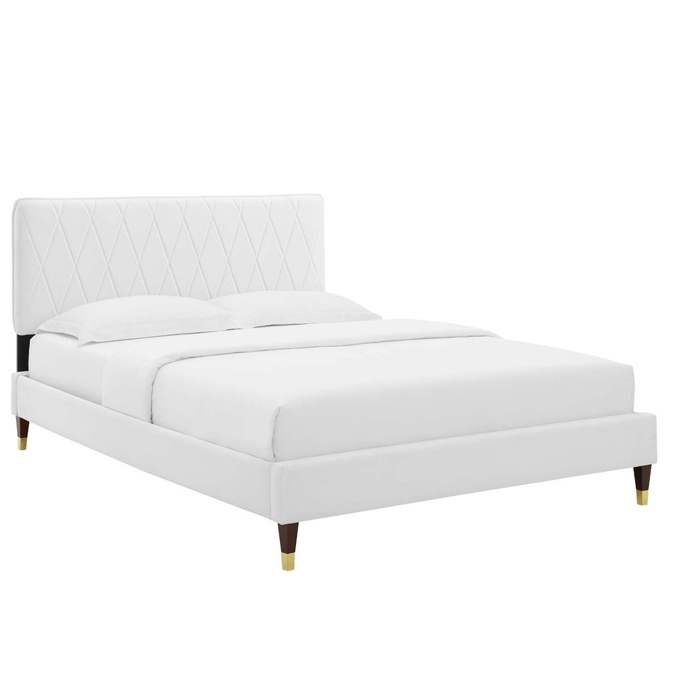Modway Phillipa Performance Velvet Twin Platform Bed - MOD-6899 | Beds | Modishstore - 51