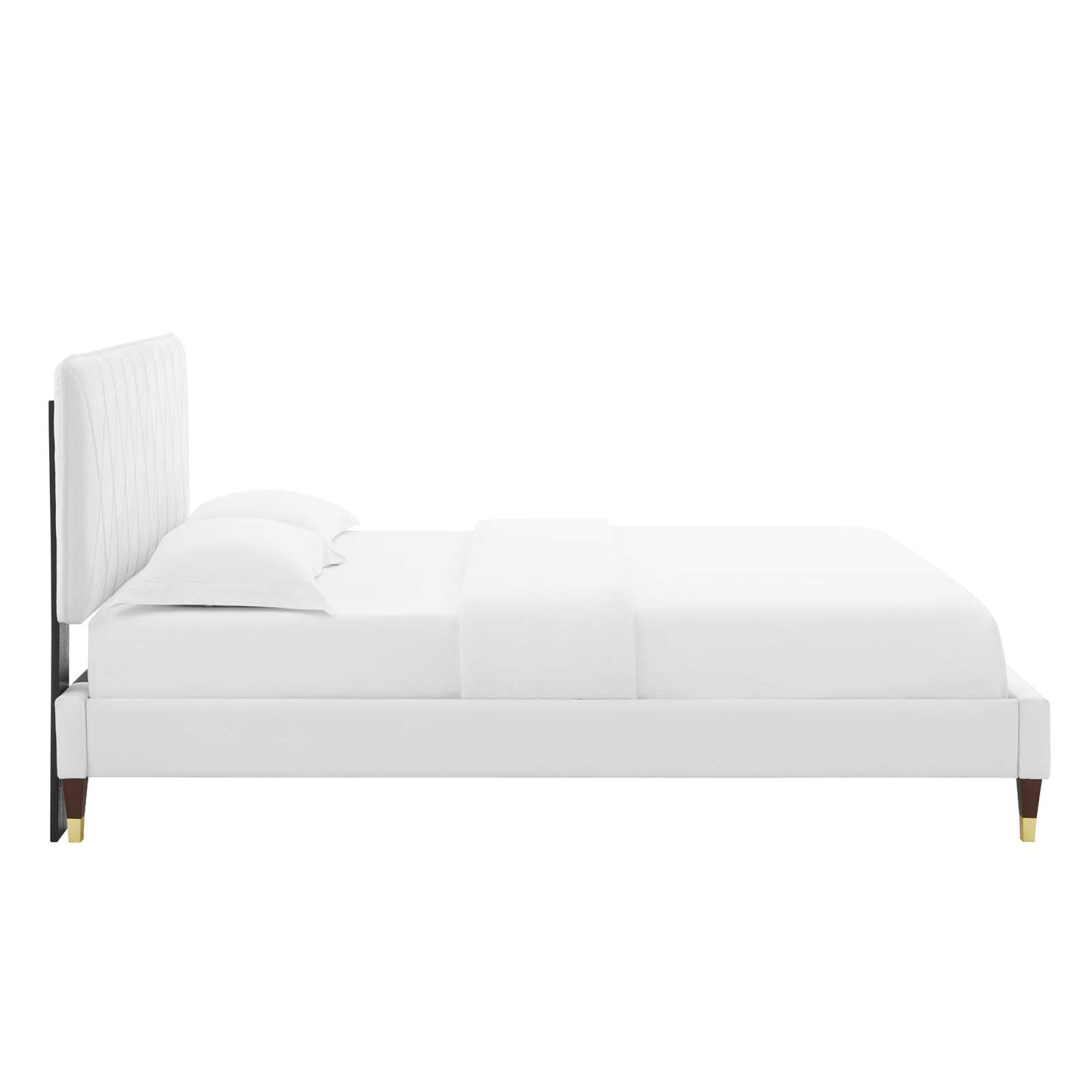 Modway Phillipa Performance Velvet Twin Platform Bed - MOD-6899 | Beds | Modishstore - 55