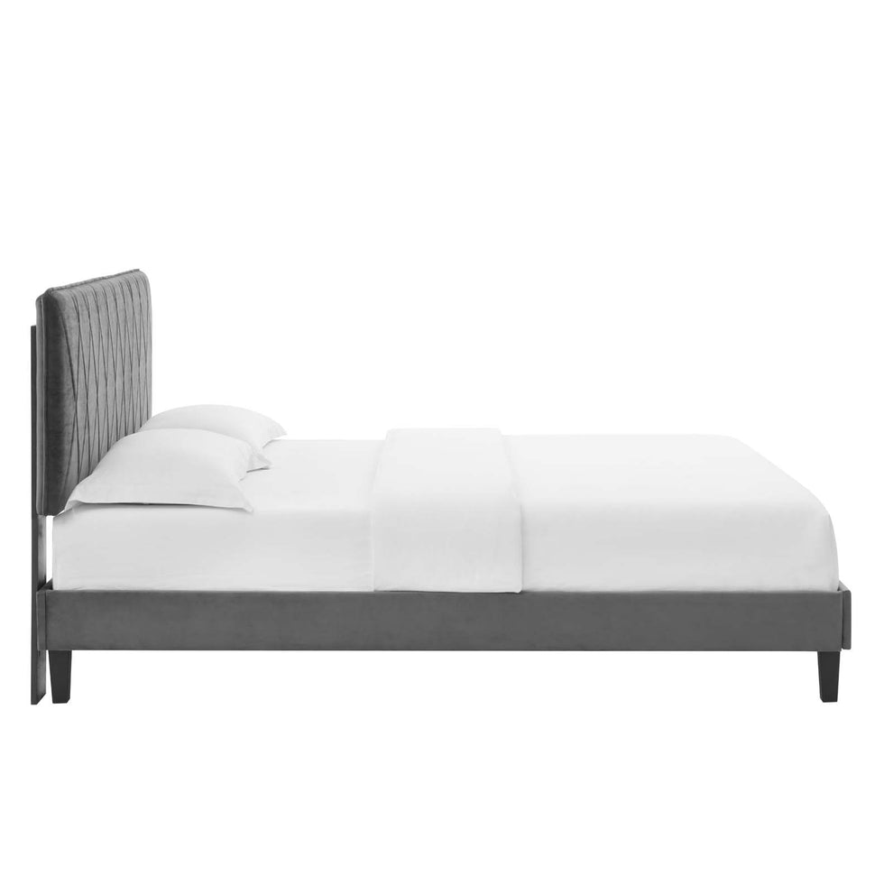 Modway Phillipa Performance Velvet Twin Platform Bed - MOD-6900 | Beds | Modishstore - 6