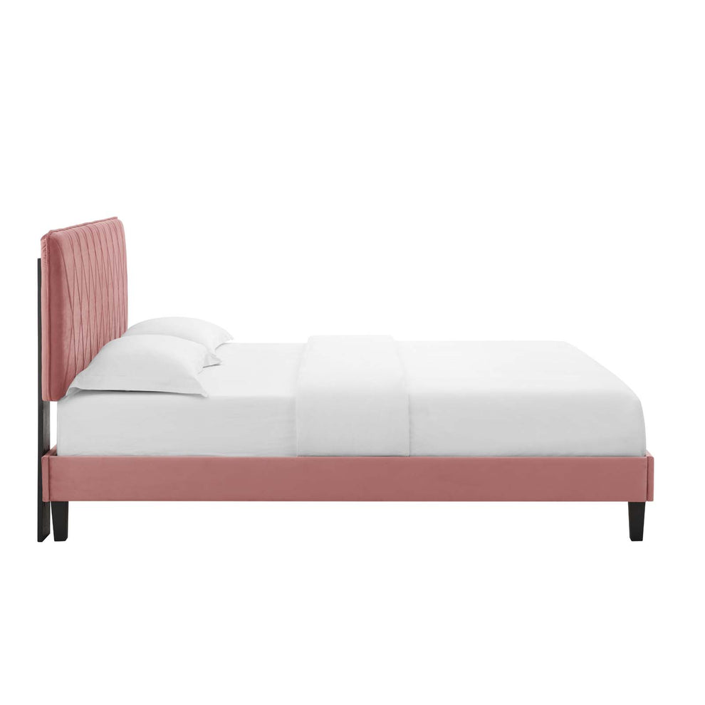 Modway Phillipa Performance Velvet Twin Platform Bed - MOD-6900 | Beds | Modishstore - 13