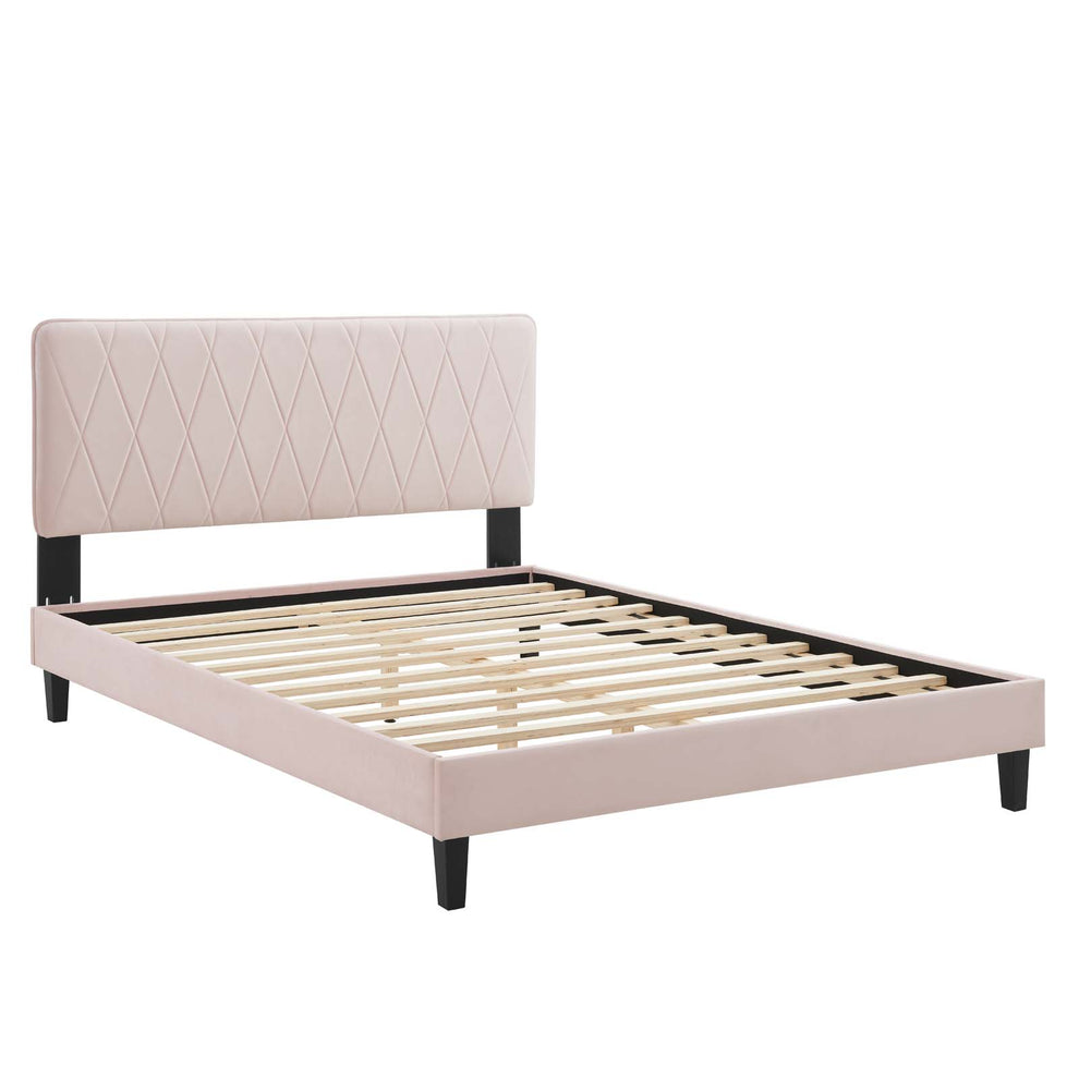 Modway Phillipa Performance Velvet Twin Platform Bed - MOD-6900 | Beds | Modishstore - 38
