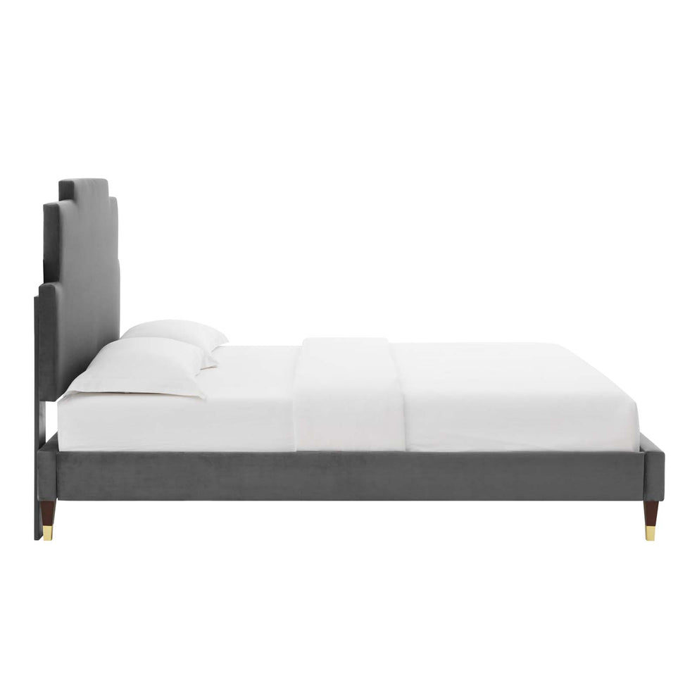 Modway Lindsey Performance Velvet Full Platform Bed - MOD-6902 | Beds | Modishstore - 6