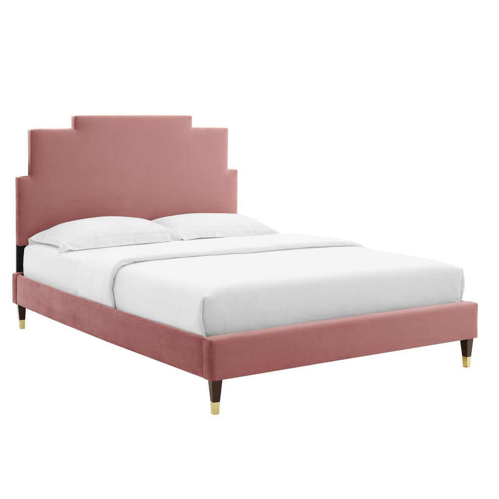 Modway Lindsey Performance Velvet Full Platform Bed - MOD-6902 | Beds | Modishstore - 9