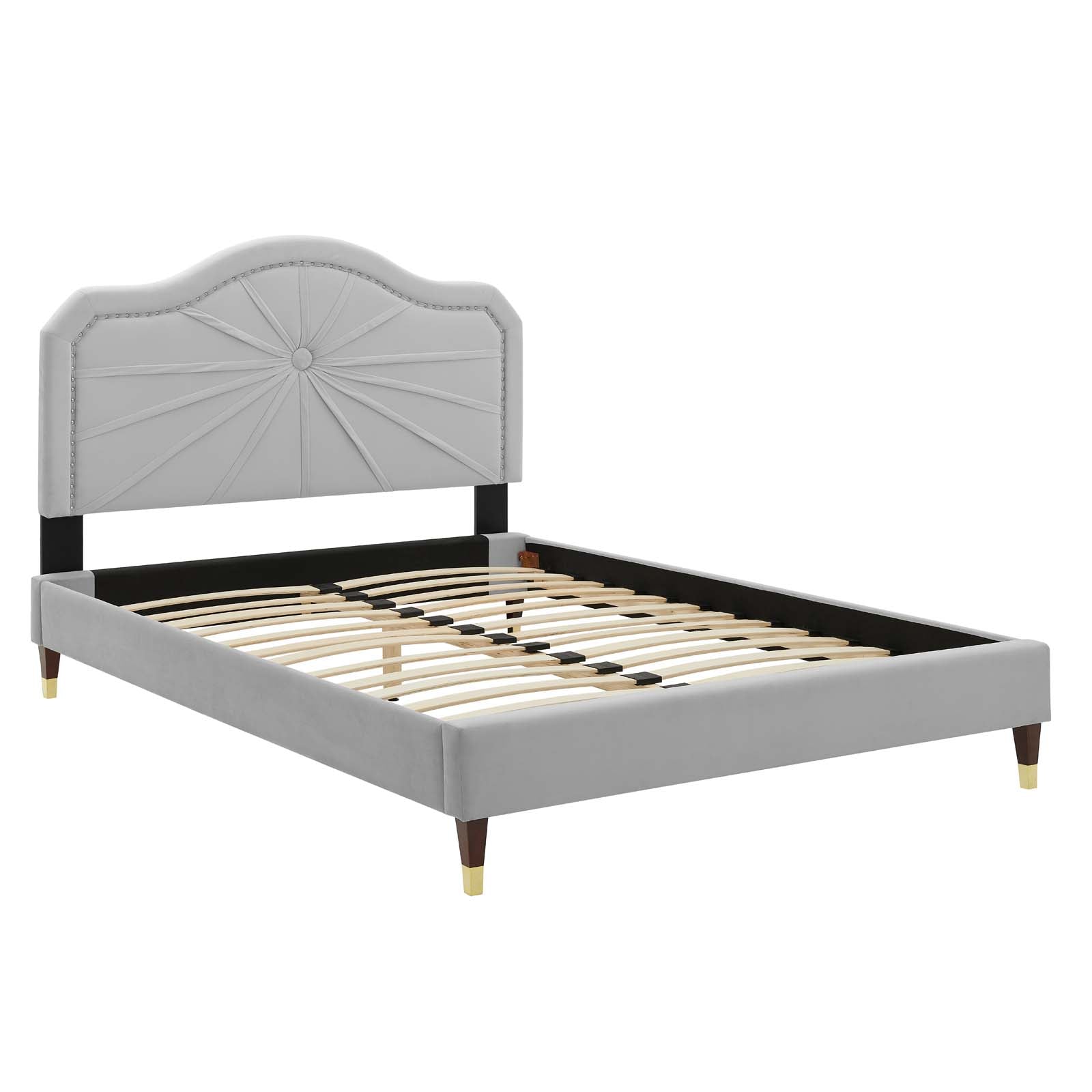 Modway Portia Performance Velvet Twin Platform Bed | Beds | Modishstore-19
