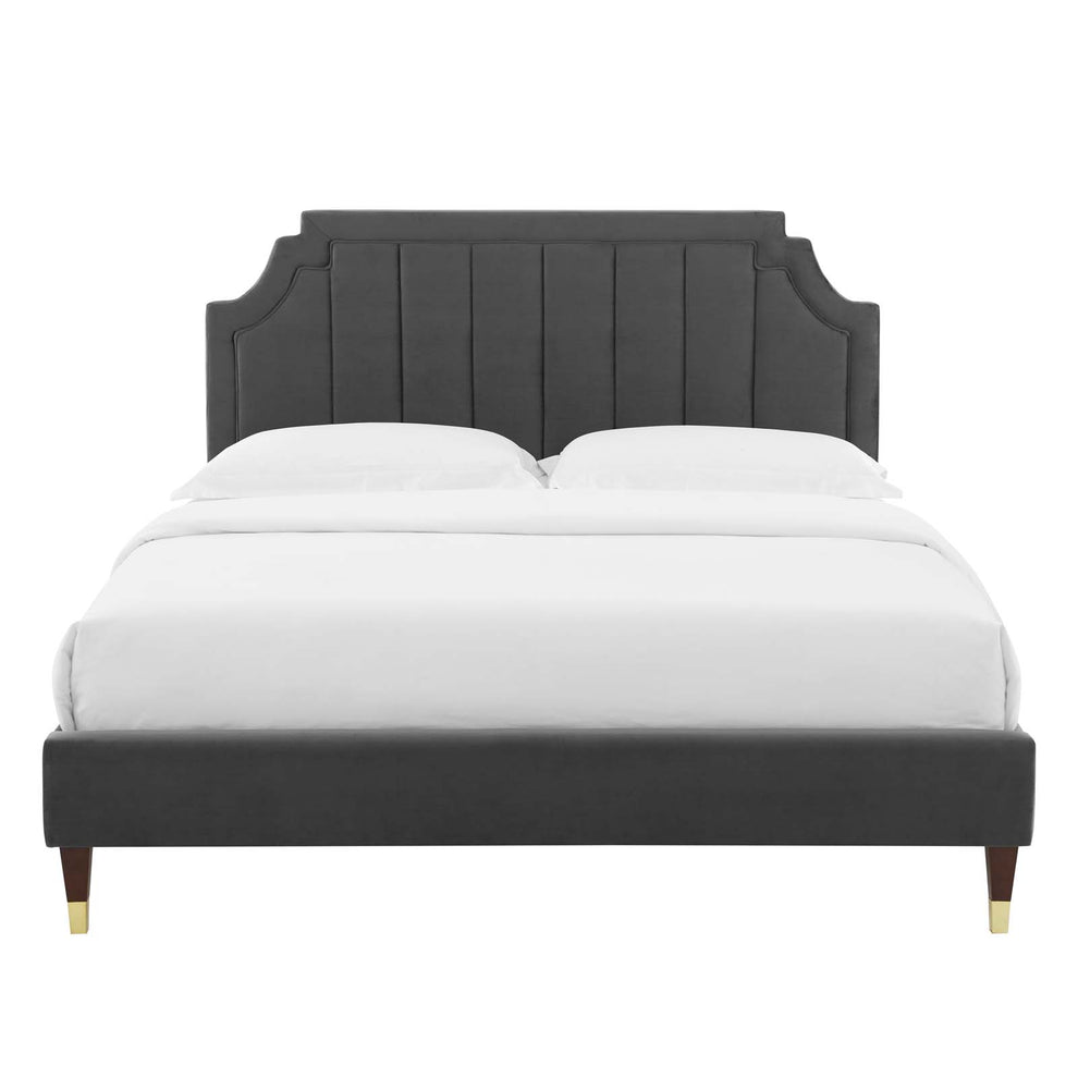 Modway Sienna Performance Velvet Twin Platform Bed - MOD-6907 | Beds | Modishstore - 6