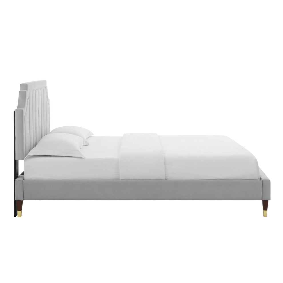 Modway Sienna Performance Velvet Twin Platform Bed - MOD-6907 | Beds | Modishstore - 19