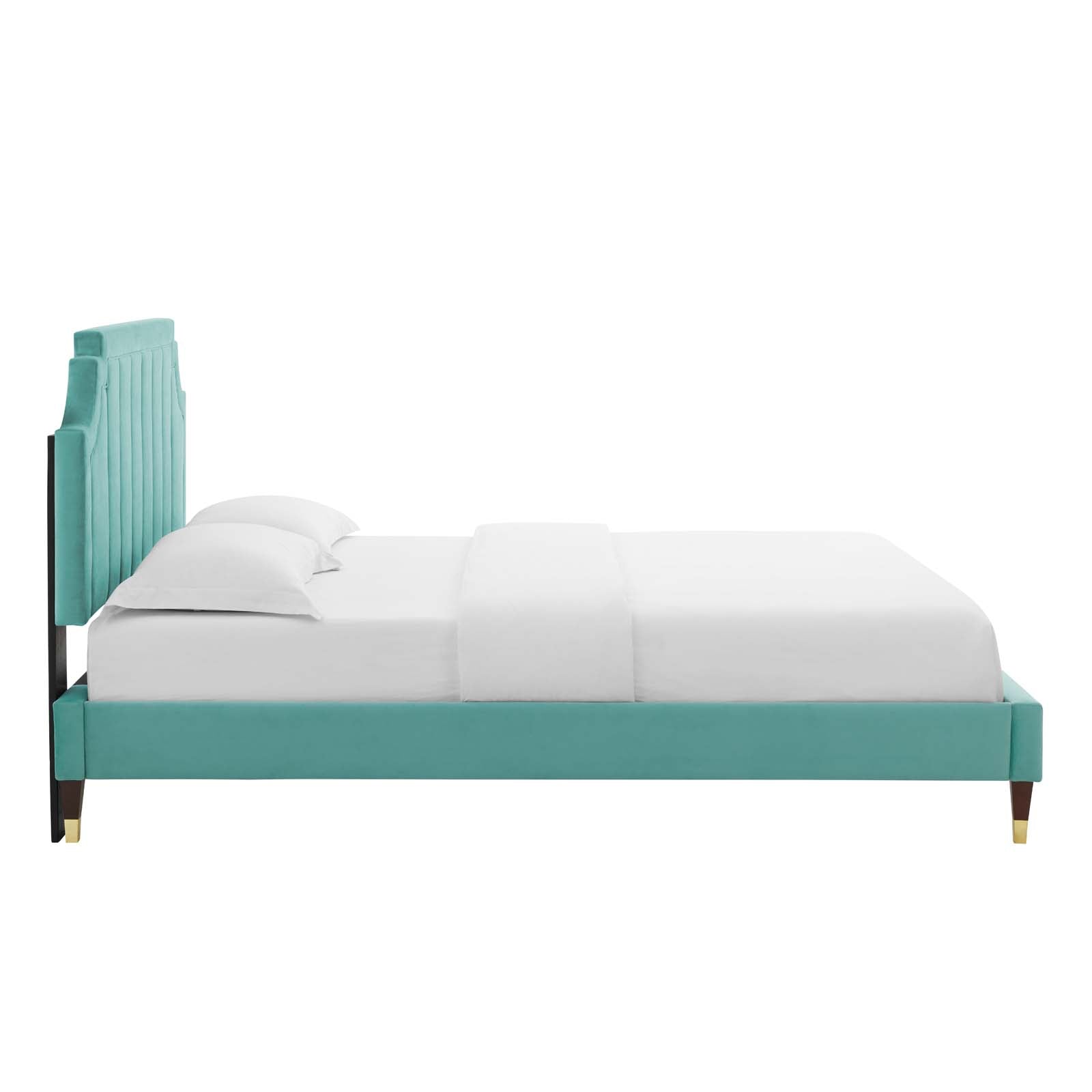 Modway Sienna Performance Velvet Twin Platform Bed | Beds | Modishstore-26