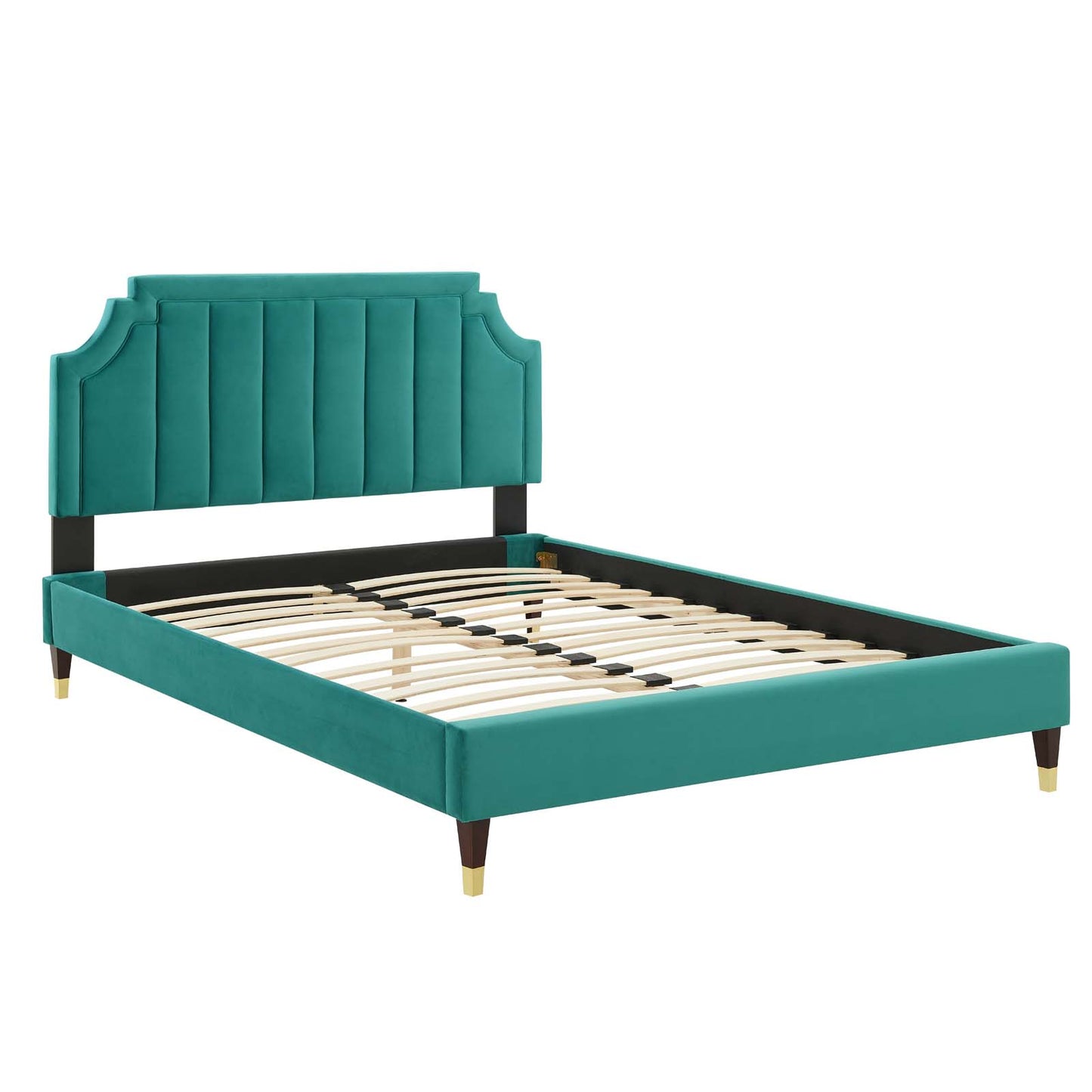 Modway Sienna Performance Velvet Twin Platform Bed | Beds | Modishstore-45