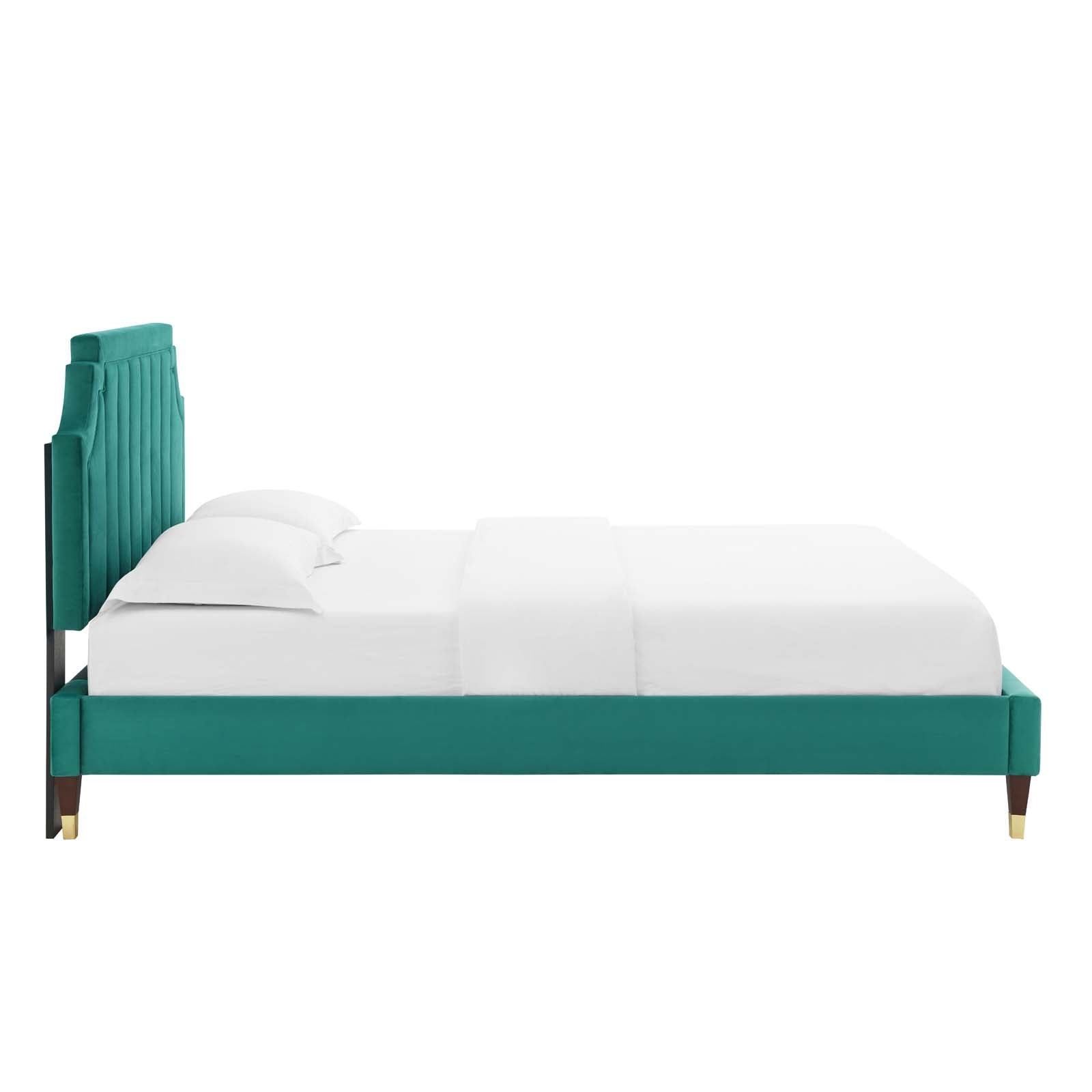 Modway Sienna Performance Velvet Twin Platform Bed | Beds | Modishstore-47