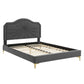 Modway Portia Performance Velvet Full Platform Bed | Beds | Modishstore-3