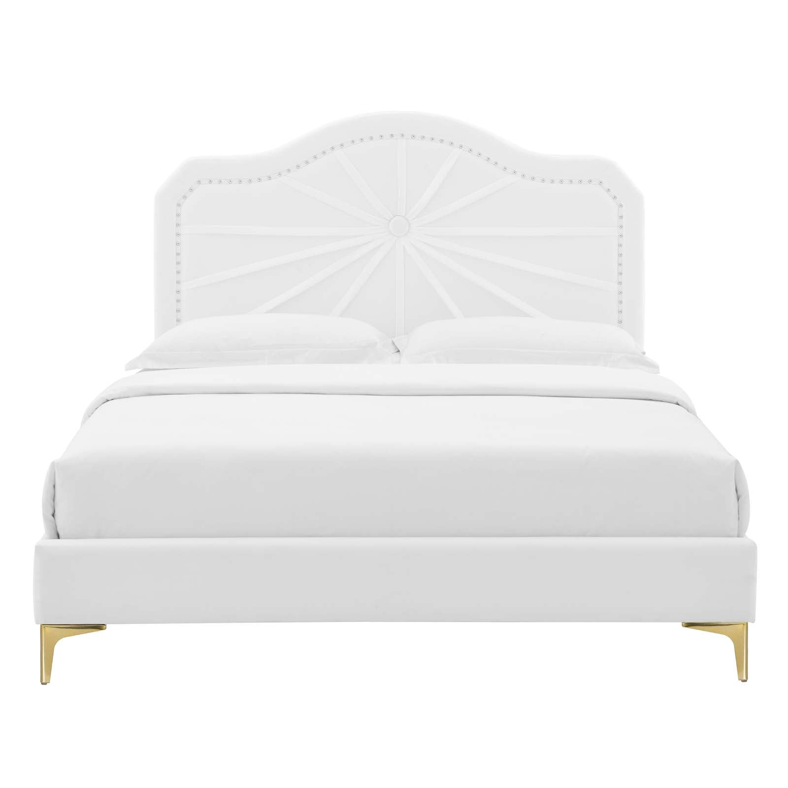 Modway Portia Performance Velvet Full Platform Bed | Beds | Modishstore-55
