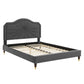 Modway Portia Performance Velvet Full Platform Bed | Beds | Modishstore-3