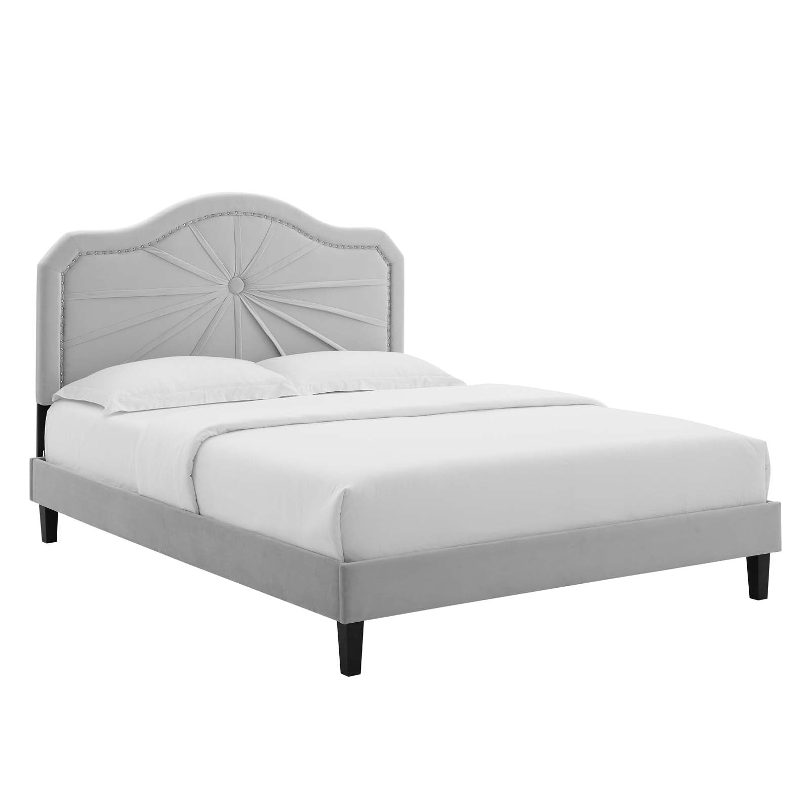 Modway Portia Performance Velvet Full Platform Bed | Beds | Modishstore-16