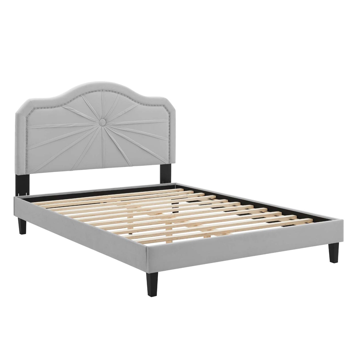 Modway Portia Performance Velvet Full Platform Bed | Beds | Modishstore-17