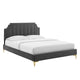 Modway Sienna Performance Velvet Full Platform Bed | Beds | Modishstore-2