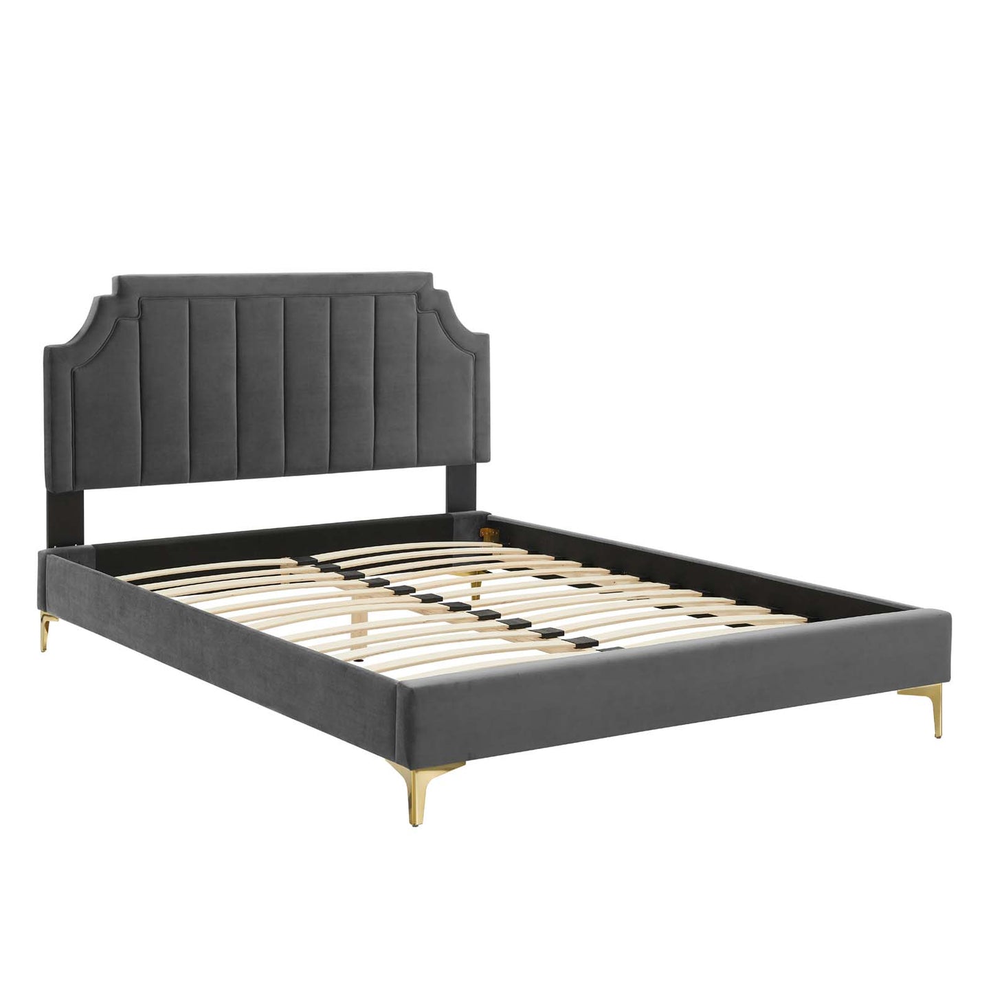 Modway Sienna Performance Velvet Full Platform Bed | Beds | Modishstore-3