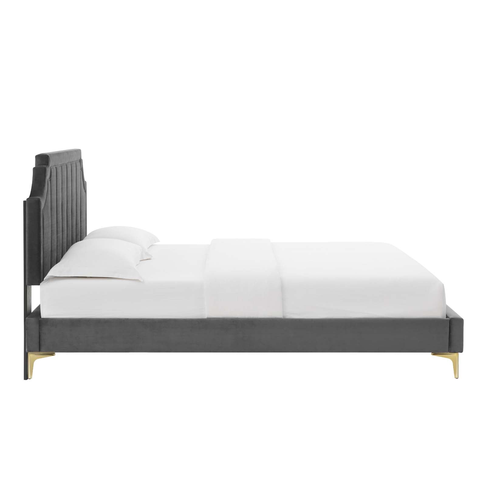 Modway Sienna Performance Velvet Full Platform Bed | Beds | Modishstore-5