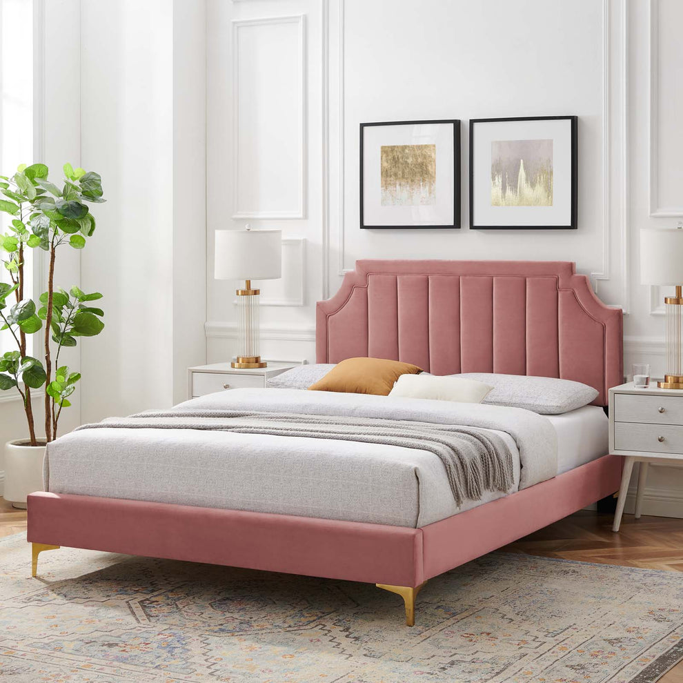Modway Sienna Performance Velvet Full Platform Bed - MOD-6912 | Beds | Modishstore - 9