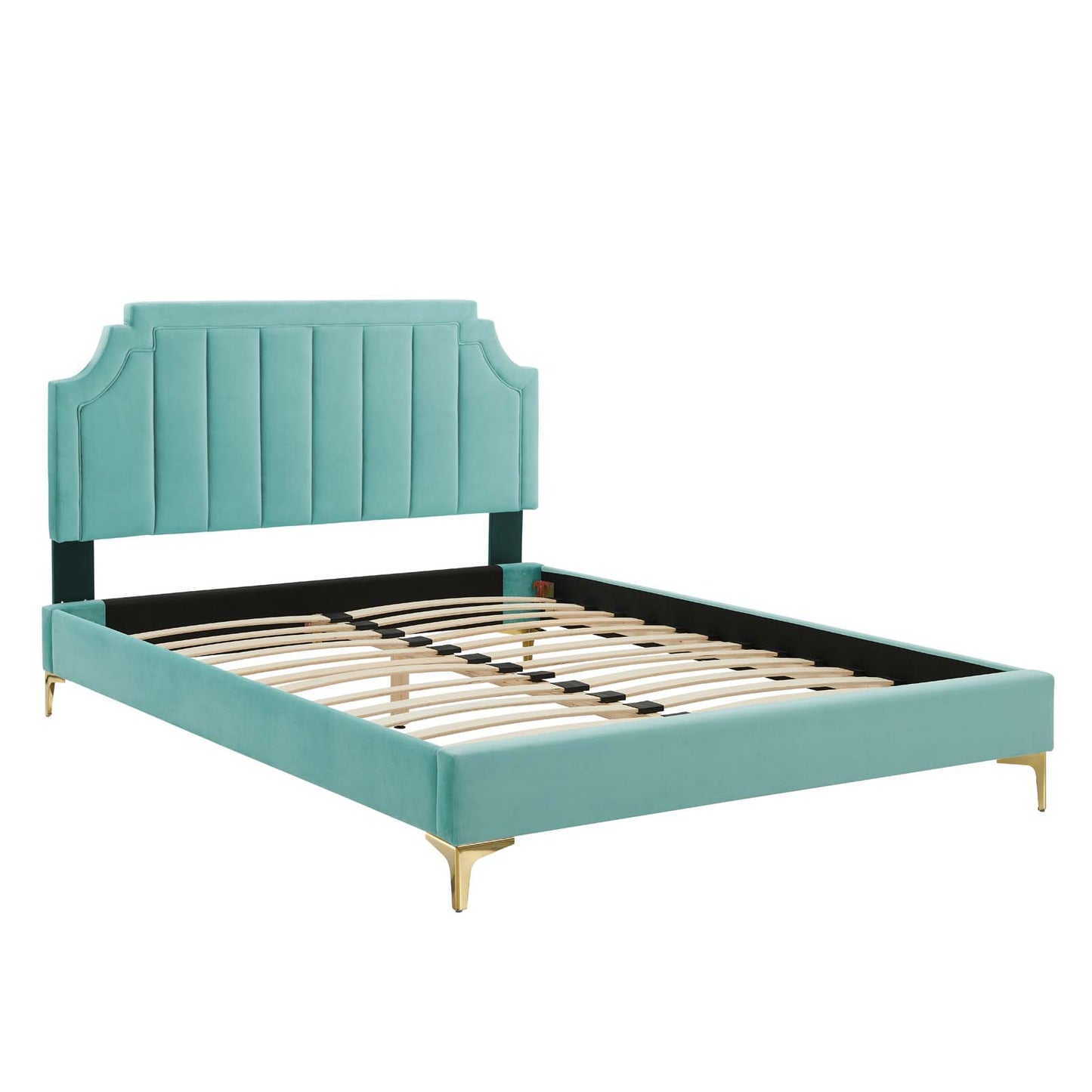 Modway Sienna Performance Velvet Full Platform Bed | Beds | Modishstore-27
