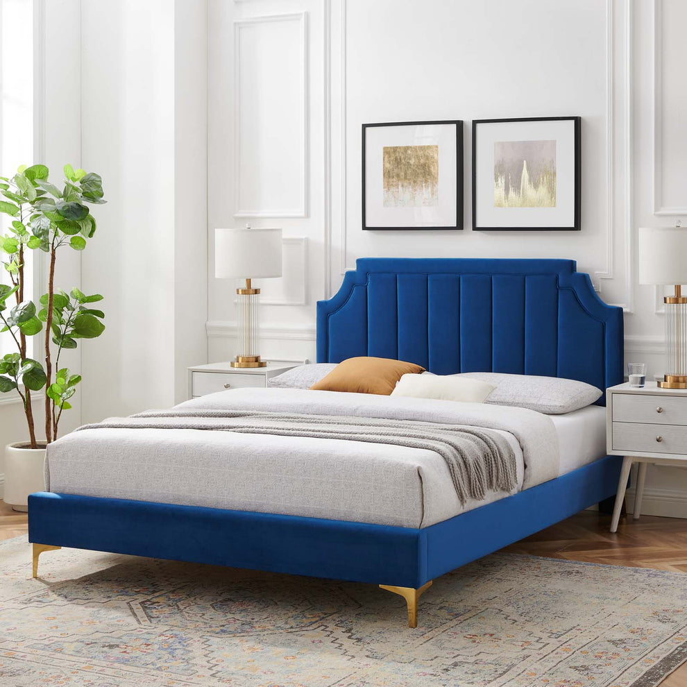 Modway Sienna Performance Velvet Full Platform Bed - MOD-6912 | Beds | Modishstore - 31