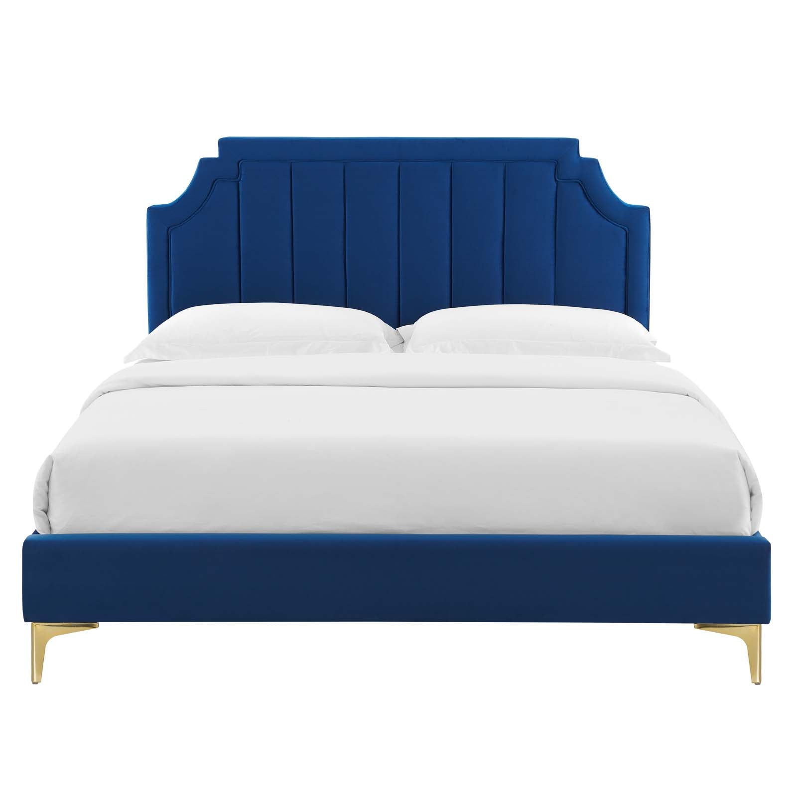 Modway Sienna Performance Velvet Full Platform Bed | Beds | Modishstore-39