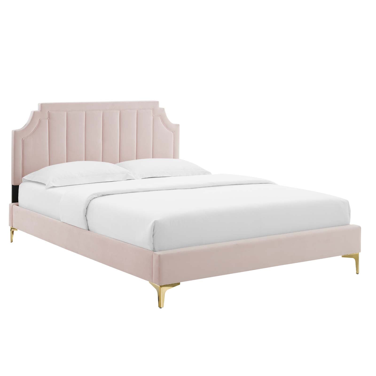 Modway Sienna Performance Velvet Full Platform Bed | Beds | Modishstore-42