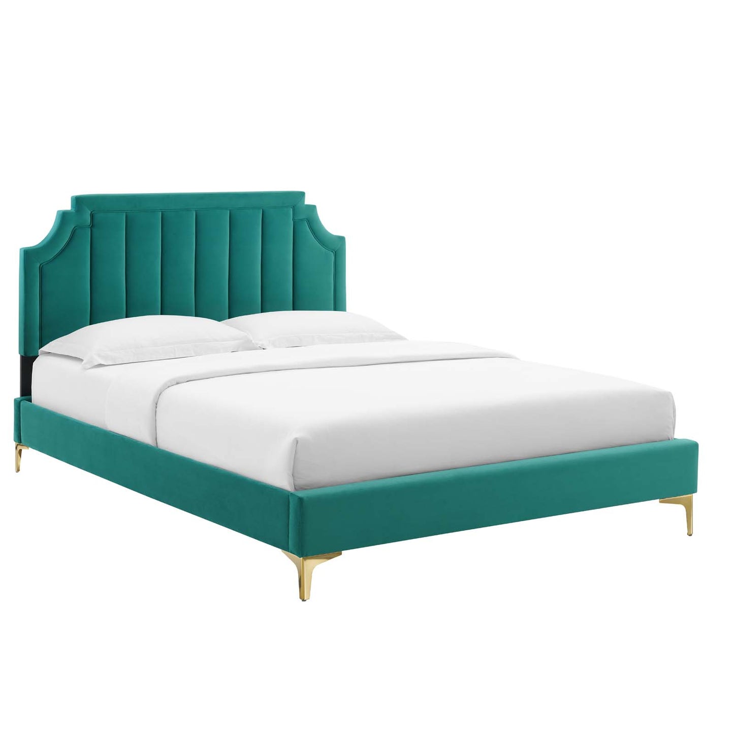 Modway Sienna Performance Velvet Full Platform Bed | Beds | Modishstore-50