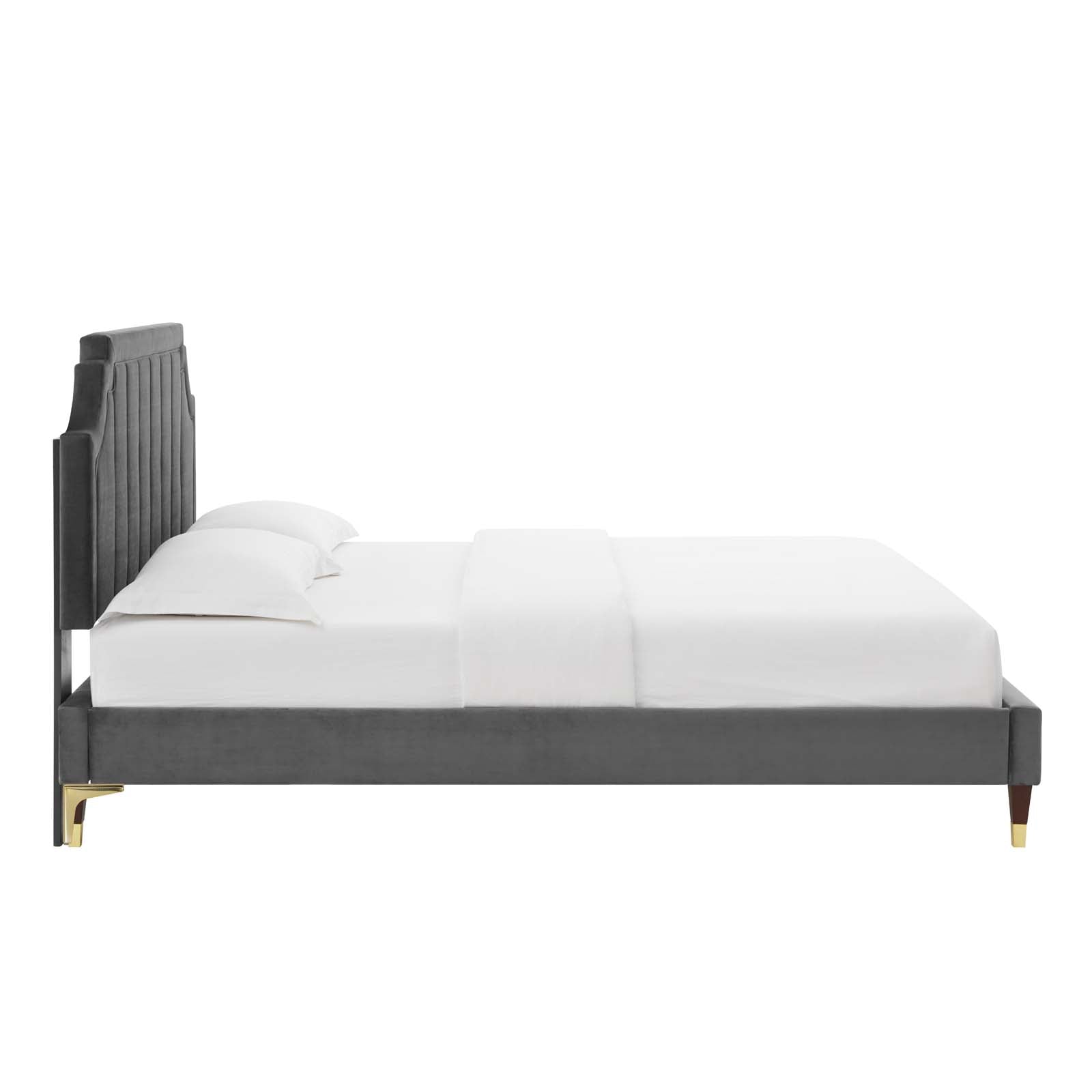Modway Sienna Performance Velvet Full Platform Bed | Beds | Modishstore-5