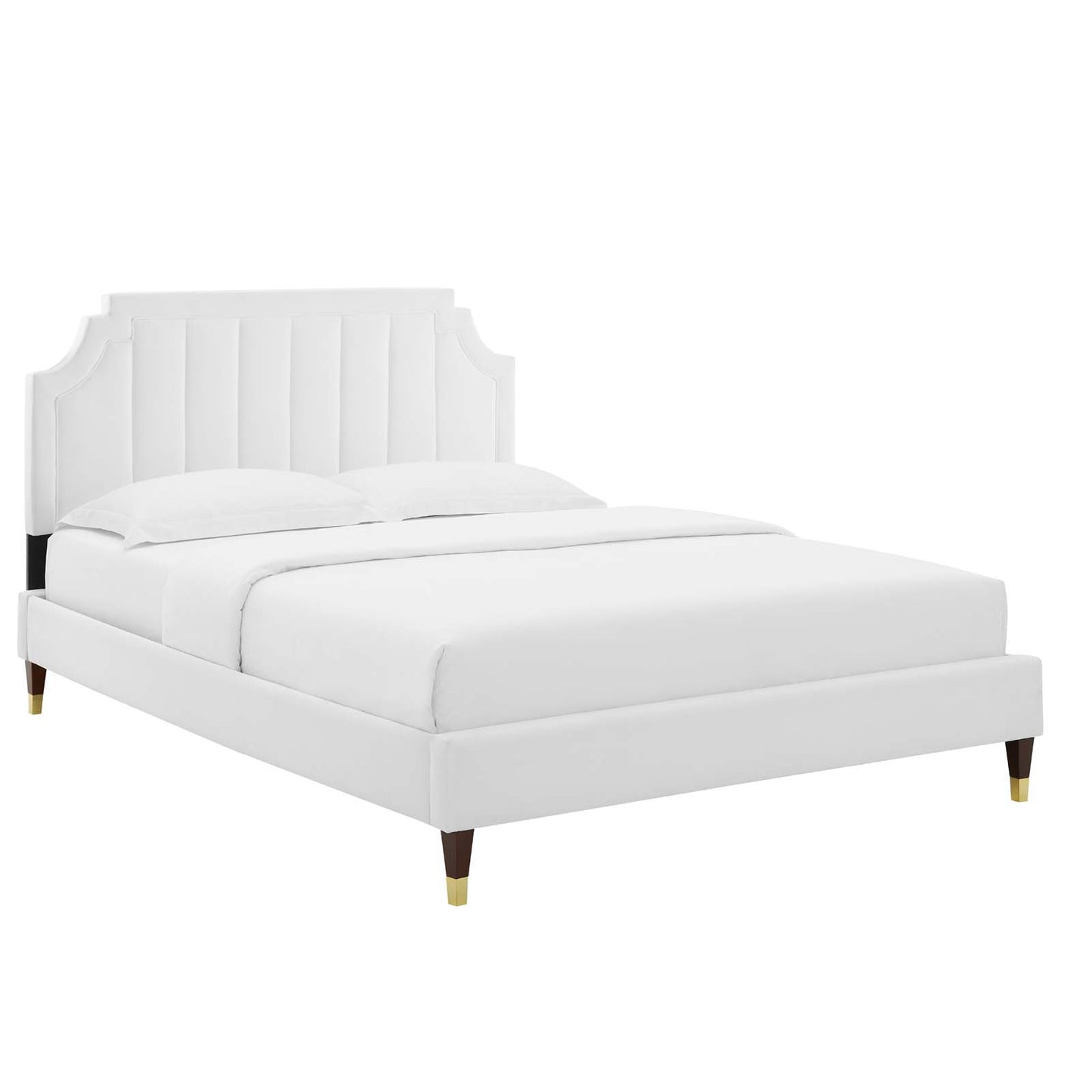 Modway Sienna Performance Velvet Full Platform Bed | Beds | Modishstore-51