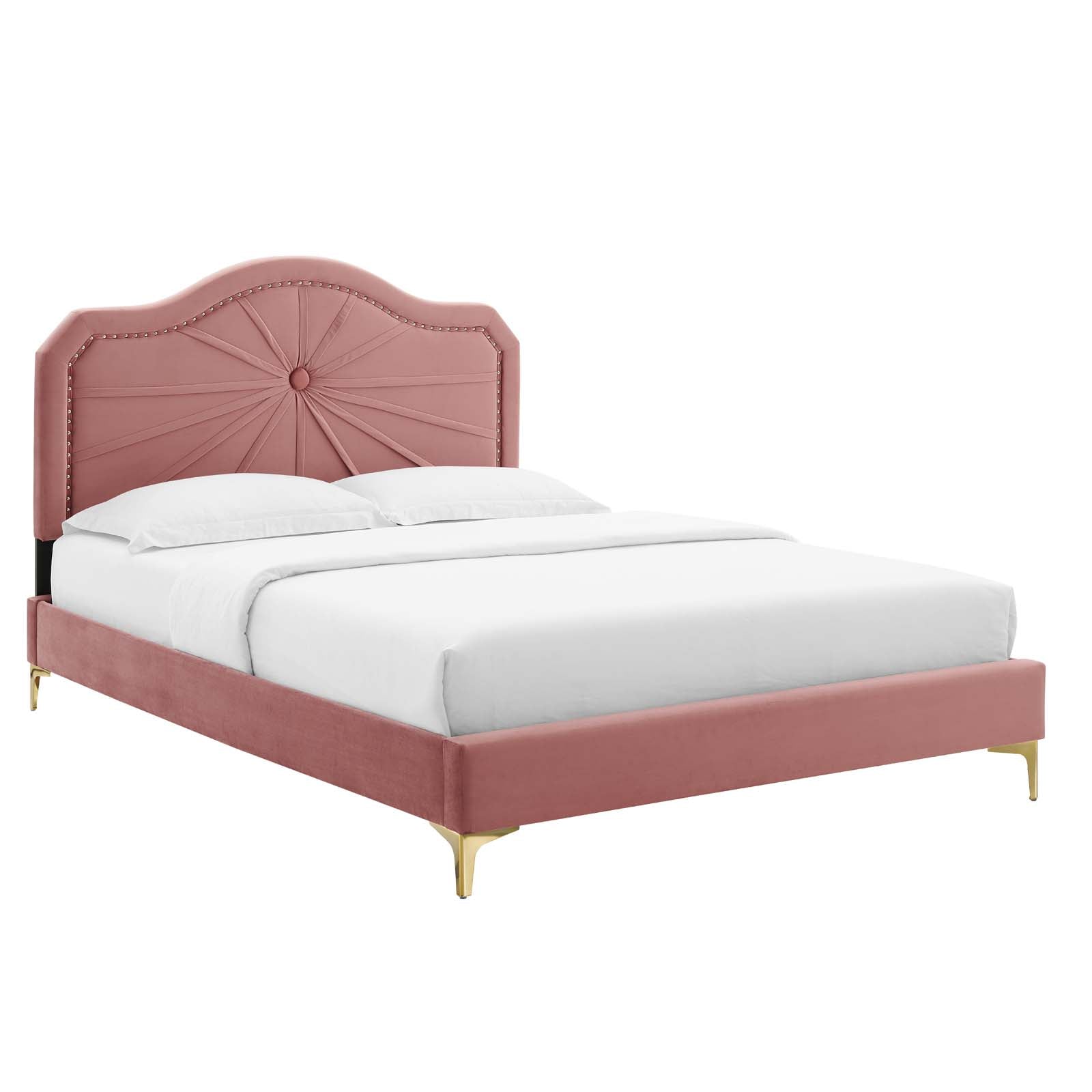 Modway Portia Performance Velvet King Platform Bed - MOD-6915 | Beds | Modishstore - 2