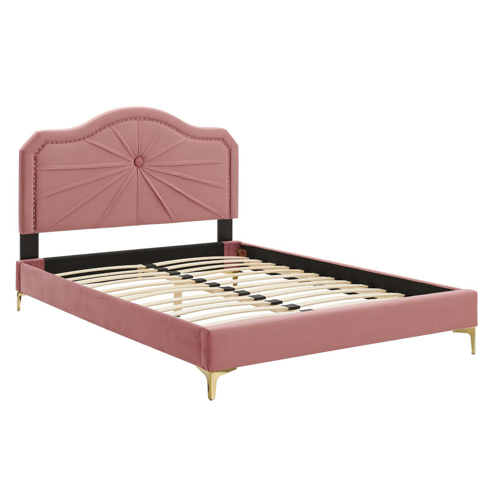 Modway Portia Performance Velvet King Platform Bed - MOD-6915 | Beds | Modishstore - 3