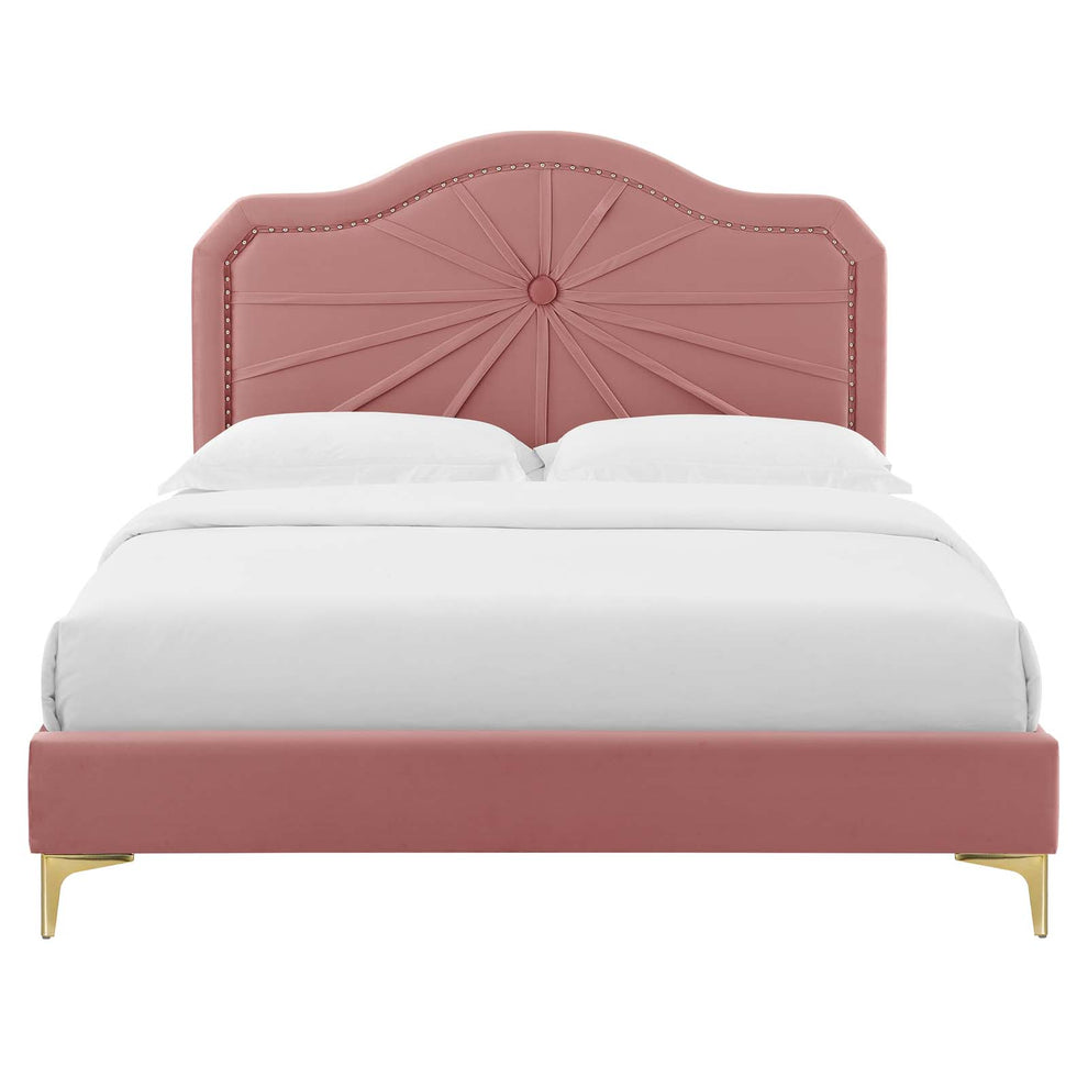 Modway Portia Performance Velvet King Platform Bed - MOD-6915 | Beds | Modishstore - 6