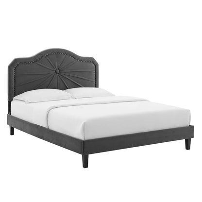 Modway Portia Performance Velvet King Platform Bed - MOD-6917 | Beds | Modishstore - 2