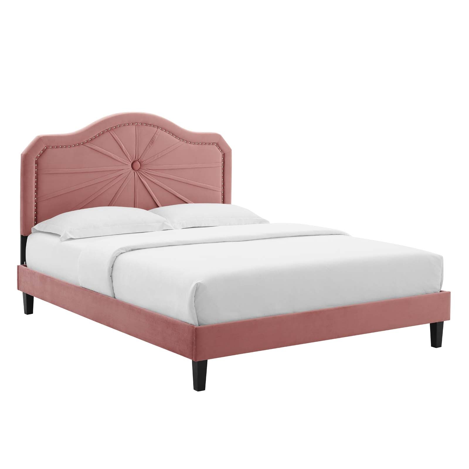 Modway Portia Performance Velvet King Platform Bed - MOD-6917 | Beds | Modishstore - 9