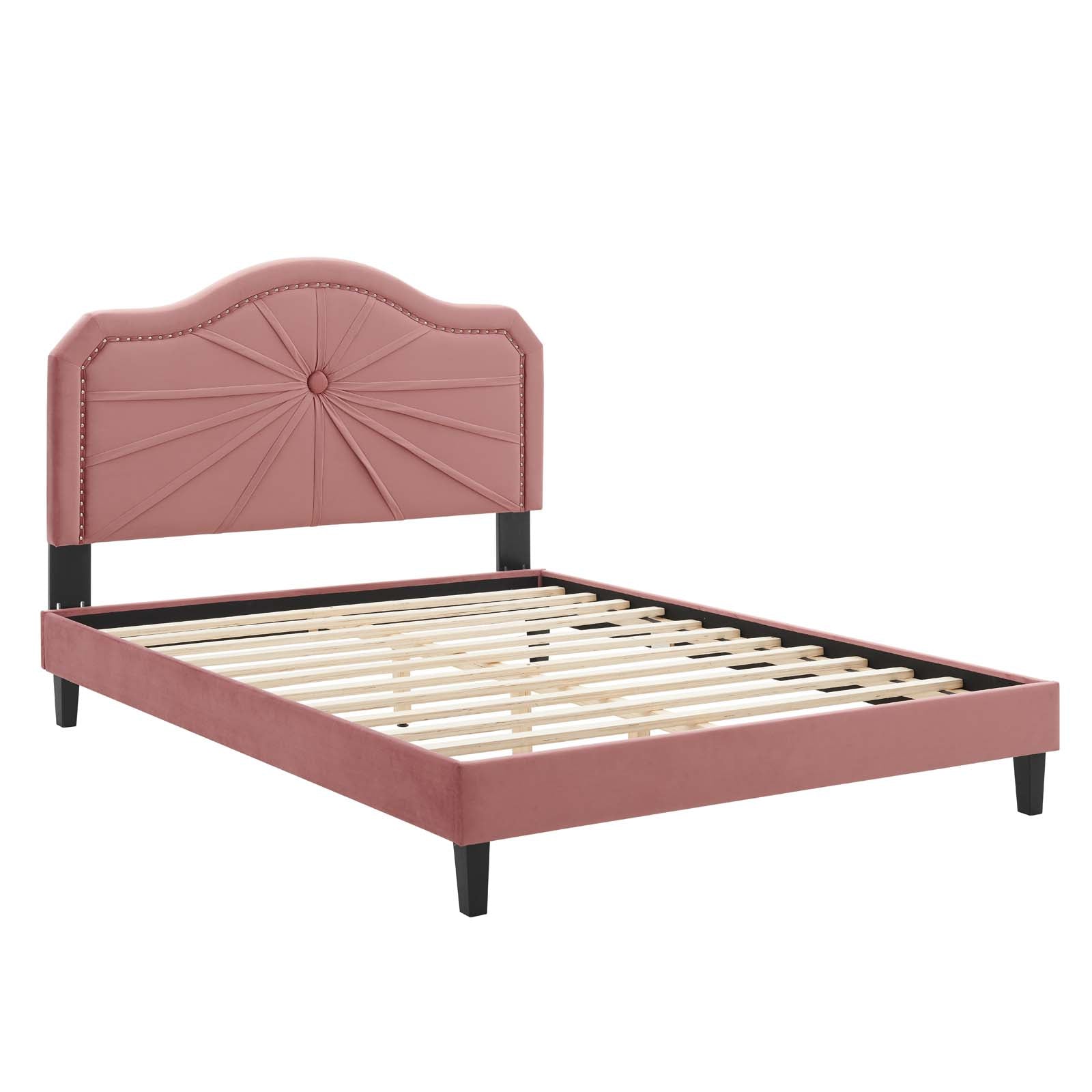 Modway Portia Performance Velvet King Platform Bed - MOD-6917 | Beds | Modishstore - 10