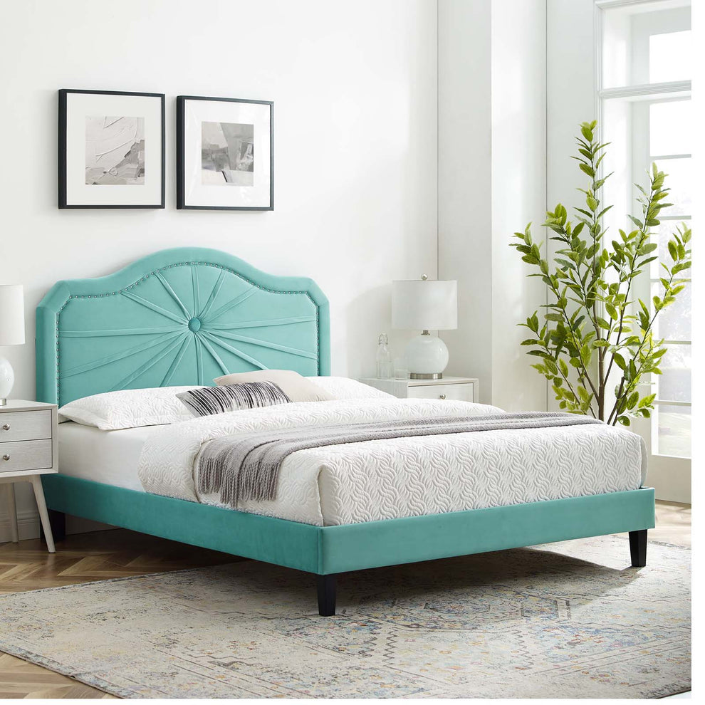 Modway Portia Performance Velvet King Platform Bed - MOD-6917 | Beds | Modishstore - 61