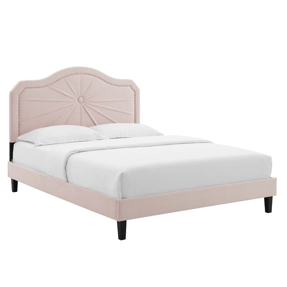 Modway Portia Performance Velvet King Platform Bed - MOD-6917 | Beds | Modishstore - 37