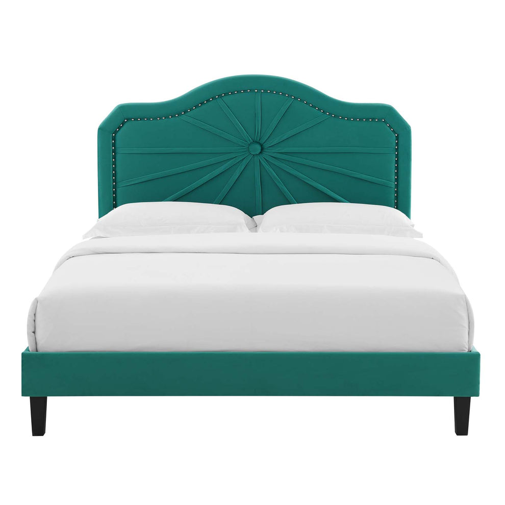 Modway Portia Performance Velvet King Platform Bed - MOD-6917 | Beds | Modishstore - 48