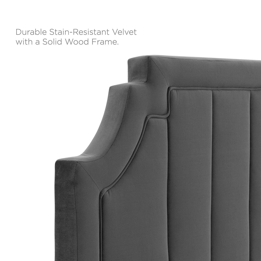 Modway Sienna Performance Velvet King Platform Bed - MOD-6918 | Beds | Modishstore - 8