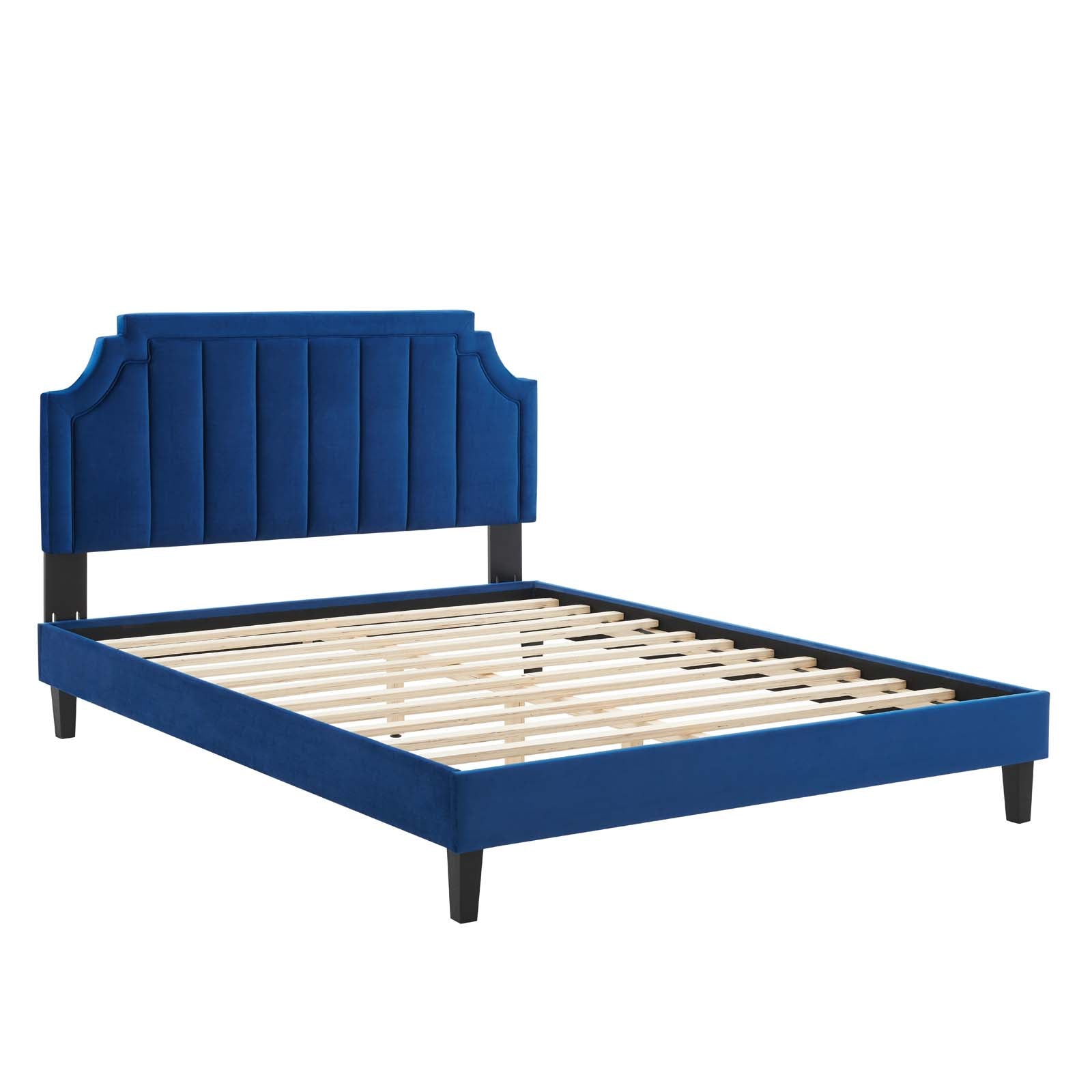 Modway Sienna Performance Velvet King Platform Bed | Beds | Modishstore-30