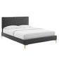 Modway Phillipa Performance Velvet Full Platform Bed - MOD-6922 | Beds | Modishstore - 2