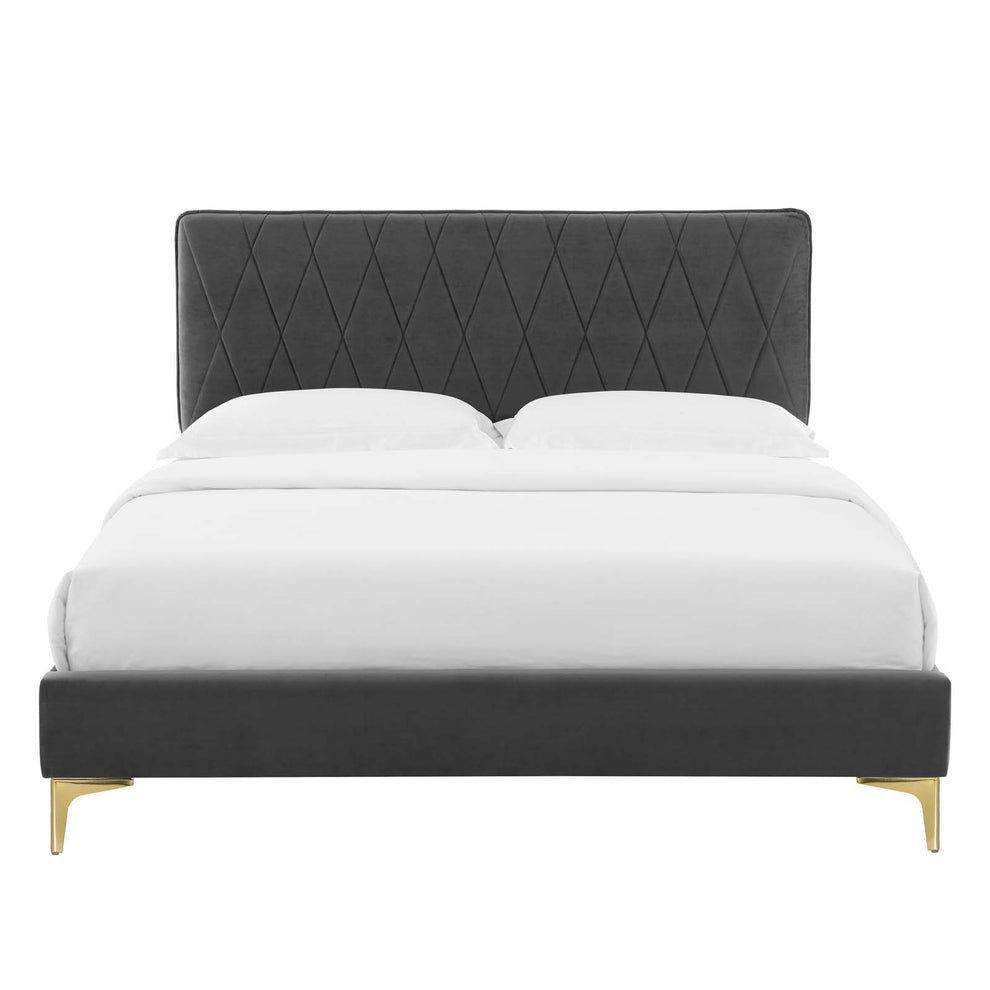 Modway Phillipa Performance Velvet Full Platform Bed - MOD-6922 | Beds | Modishstore - 7