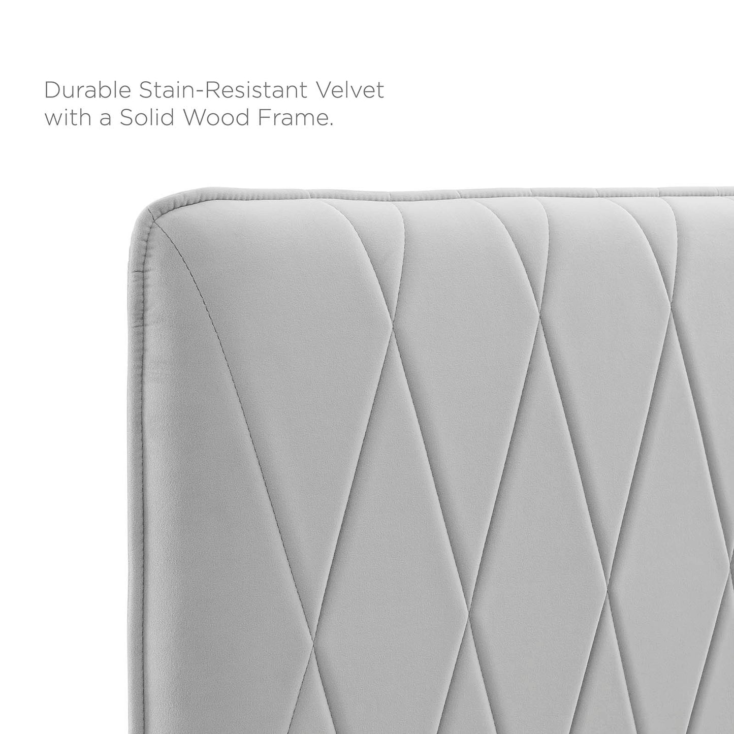 Modway Phillipa Performance Velvet Full Platform Bed - MOD-6922 | Beds | Modishstore - 20