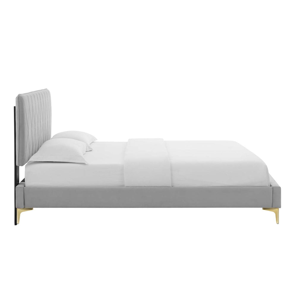 Modway Phillipa Performance Velvet Full Platform Bed - MOD-6922 | Beds | Modishstore - 21